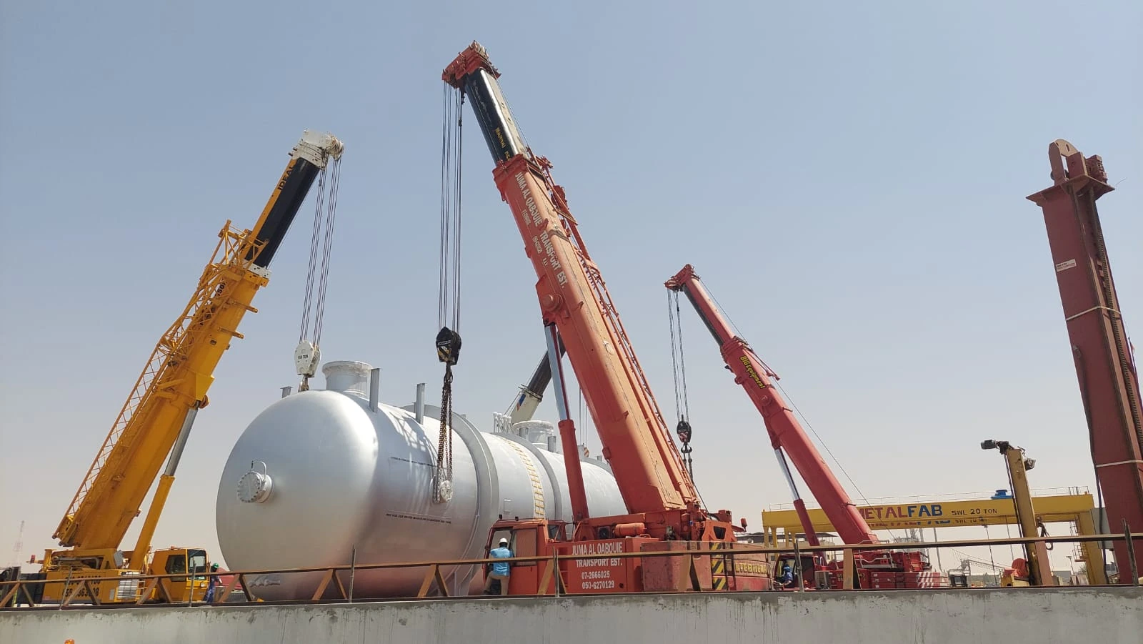 Mobile crane equipment photographed by Abdul Razzaq Transport